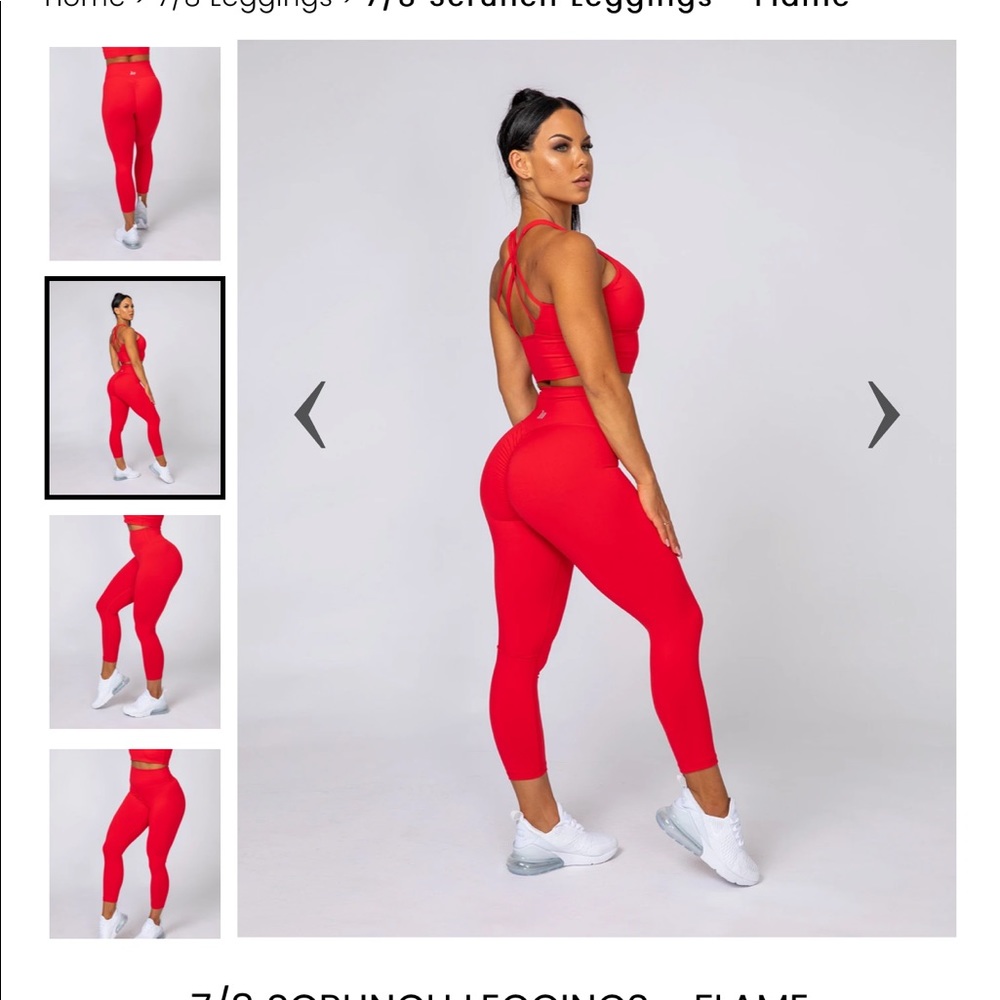 7/8 scrunch leggings
